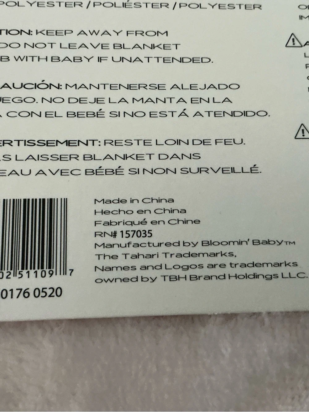 Tahari Baby Super Soft Plush Blanket Pale Pink NWT Embossed Hearts
